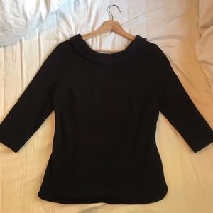 Black Boden Sarah Ottoman Top NWOT